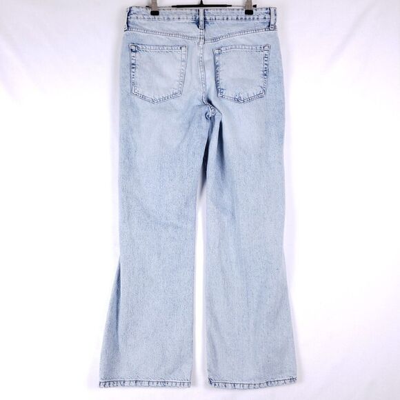 Forever 21 Jeans Womens Size 30 Blue Faded Distressed Baggy Loose Skater Grunge - Picture 8 of 11